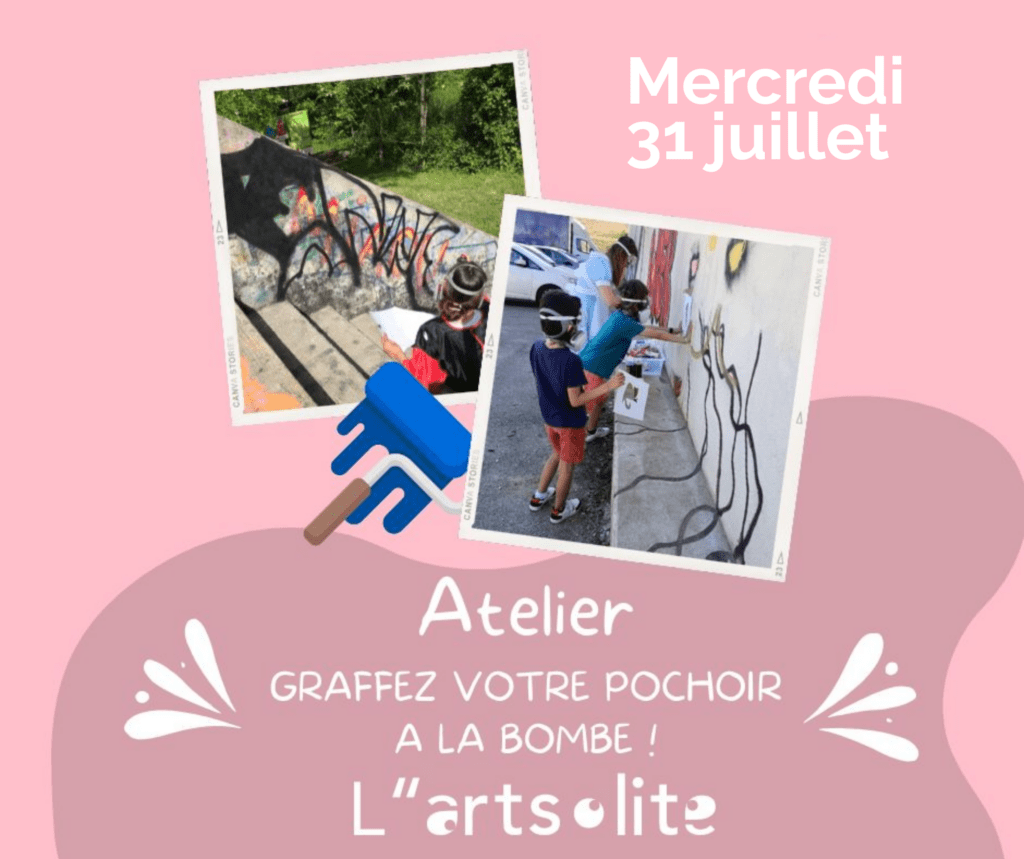 Atelier pochoir à la bombe du 31 juillet