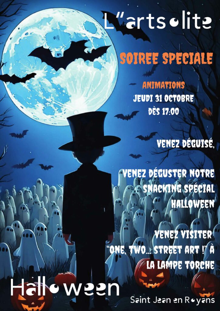 Affiche Halloween 2024 à L'artsolite