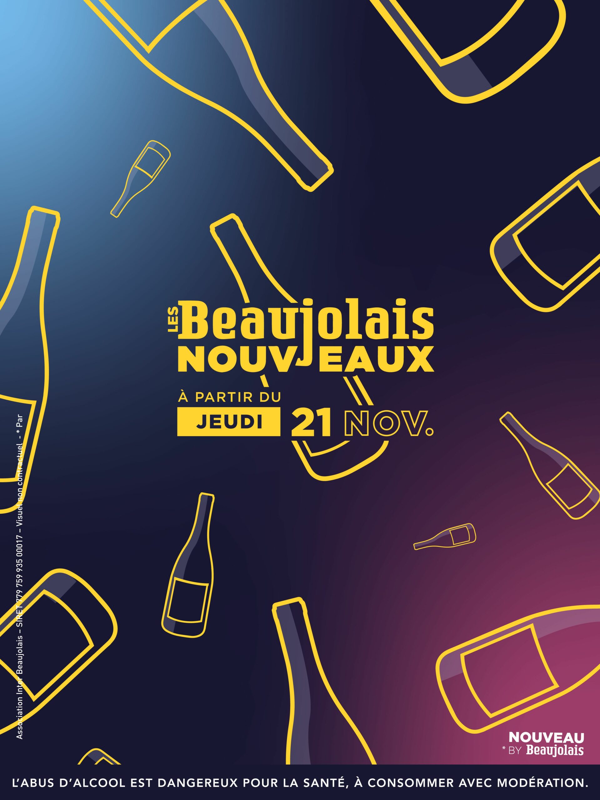 Affiche Beaujolais Nouveau 2024