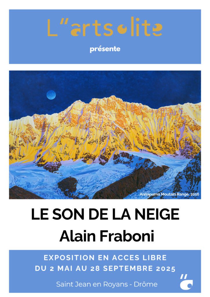 Affiche exposition Le son de la neige - Alain Fraboni du 2 mai au 28 septembre
