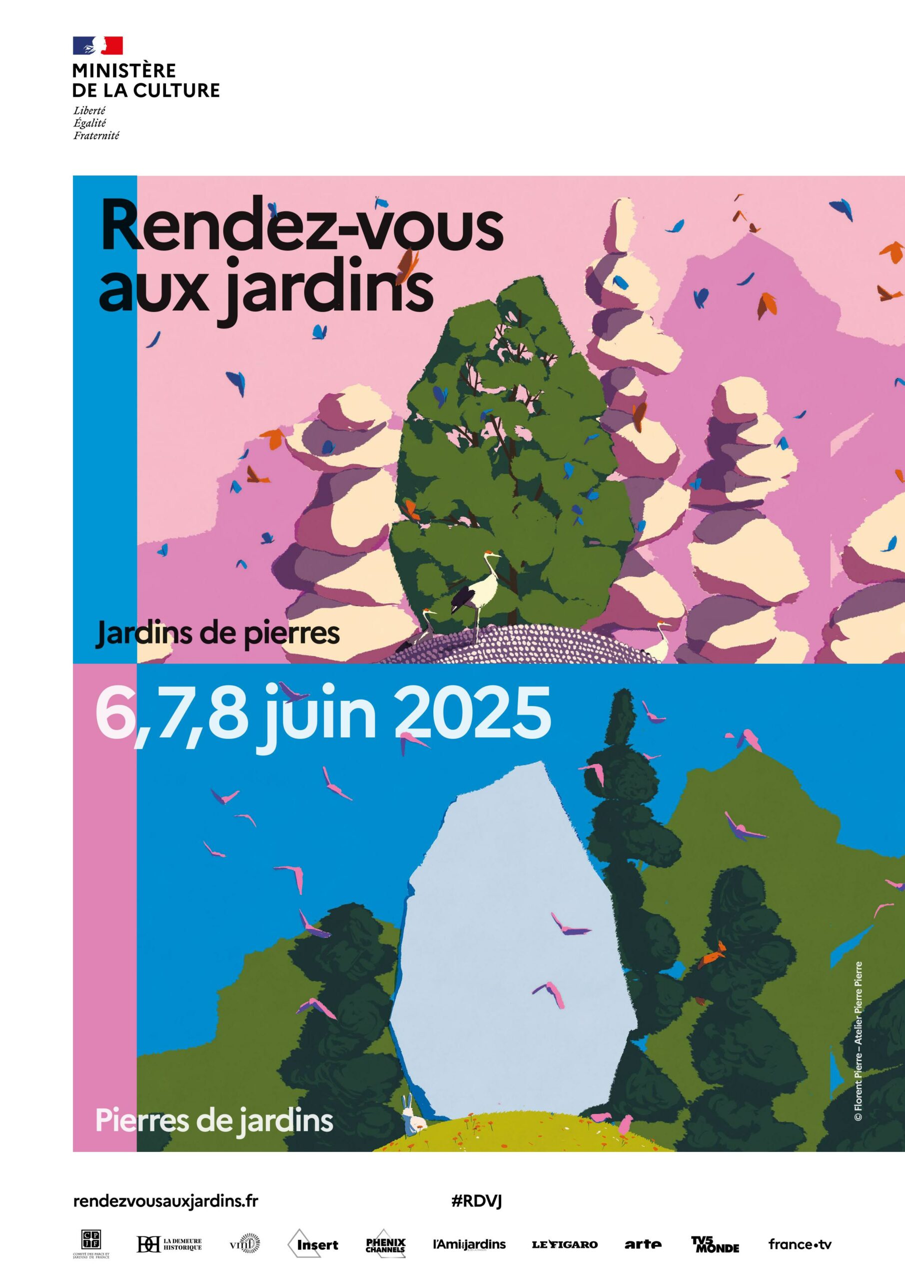 Affiche RDV aux jardins 2025