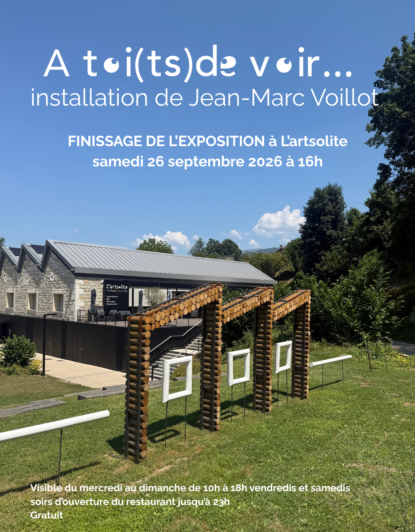 sculpture installation Jean Marc Voillot rendez vous aux jardins