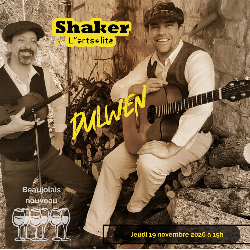 Shaker novembre 2026 Lartsolite avec Dulwen